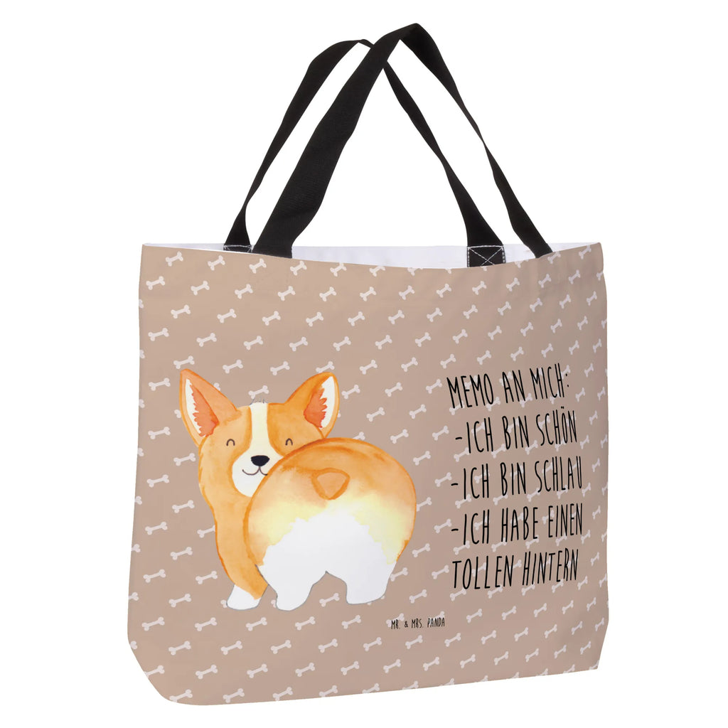 Shopper Corgie Po Beutel, Einkaufstasche, Tasche, Strandtasche, Einkaufsbeutel, Shopper, Schultasche, Freizeittasche, Tragebeutel, Schulbeutel, Alltagstasche, Hund, Hundemotiv, Haustier, Hunderasse, Tierliebhaber, Hundebesitzer, Sprüche, Corgie, Hundeliebe, Motivation, Selbstliebe, Spruch