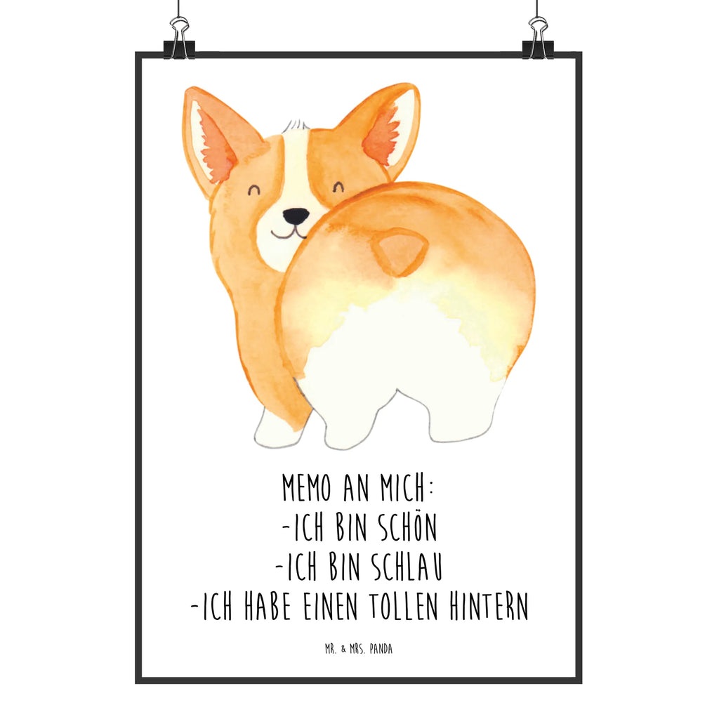 Poster Corgi Po Poster, Wandposter, Bild, Wanddeko, Küchenposter, Kinderposter, Wanddeko Bild, Raumdekoration, Wanddekoration, Handgemaltes Poster, Mr. & Mrs. Panda Poster, Designposter, Kunstdruck, Posterdruck, Hund, Hundemotiv, Haustier, Hunderasse, Tierliebhaber, Hundebesitzer, Sprüche, Corgie, Hundeliebe, Motivation, Selbstliebe, Spruch