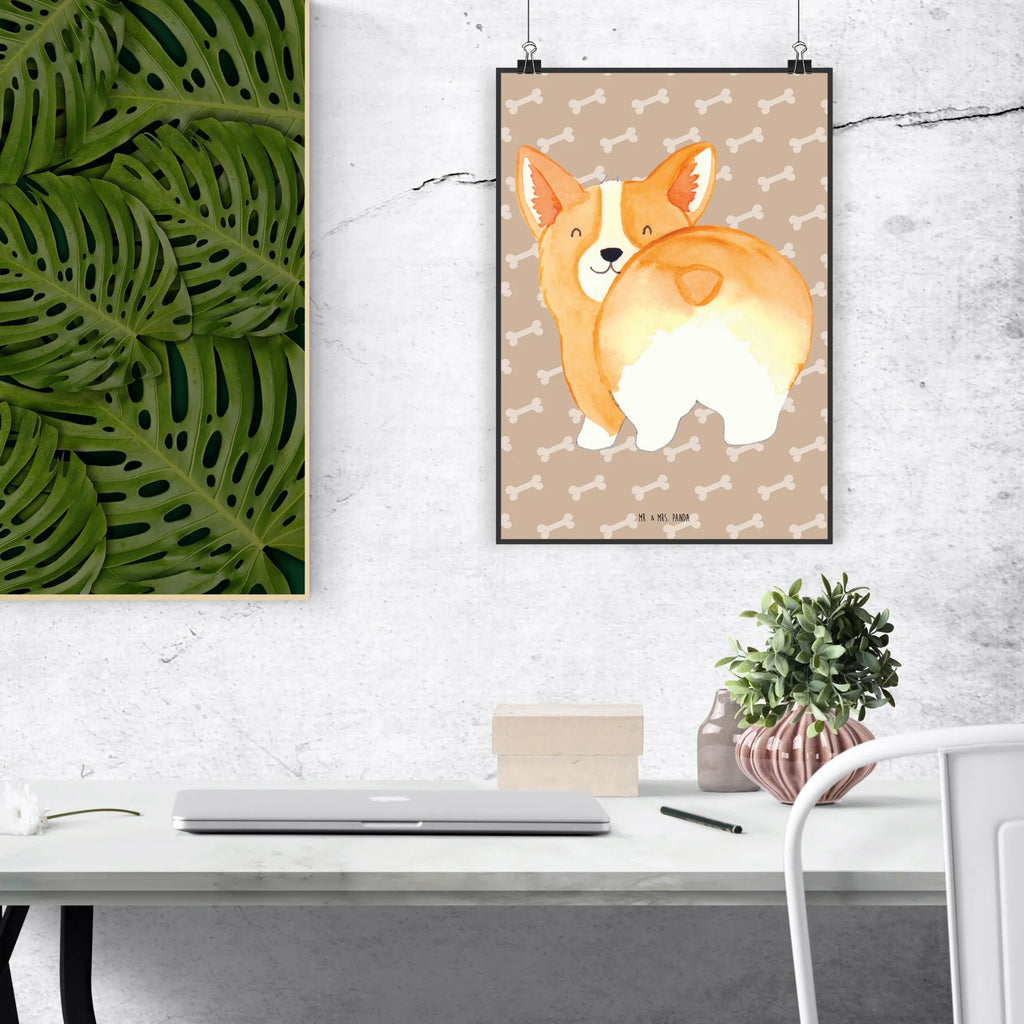 Poster Corgi Po Poster, Wandposter, Bild, Wanddeko, Küchenposter, Kinderposter, Wanddeko Bild, Raumdekoration, Wanddekoration, Handgemaltes Poster, Mr. & Mrs. Panda Poster, Designposter, Kunstdruck, Posterdruck, Hund, Hundemotiv, Haustier, Hunderasse, Tierliebhaber, Hundebesitzer, Sprüche, Corgie, Hundeliebe, Motivation, Selbstliebe, Spruch