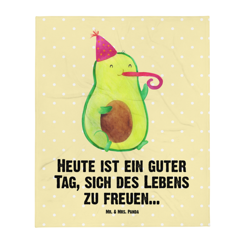 Babydecke Avocado Feier Babydecke, Babygeschenk, Geschenk Geburt, Babyecke Kuscheldecke, Krabbeldecke, Avocado, Veggie, Vegan, Gesund, Party, Feierlichkeit, Feier, Fete, Geburtstag, Gute Laune, Tröte