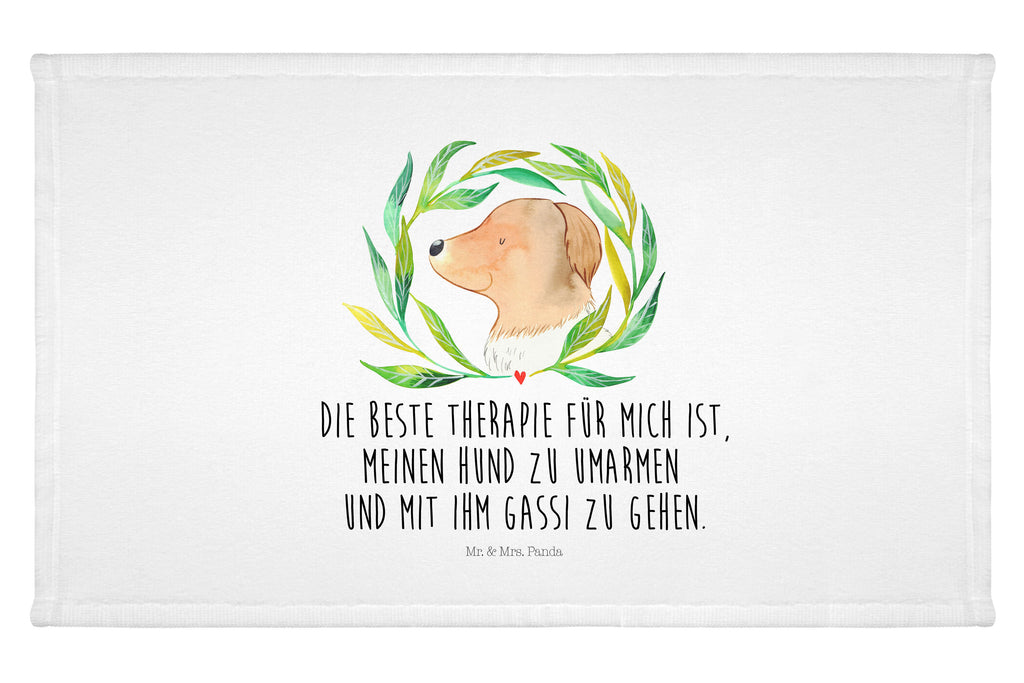 Handtuch Hund Blumen Handtuch, Badehandtuch, Badezimmer, Handtücher, groß, Kinder, Baby, Hund, Hundemotiv, Haustier, Hunderasse, Tierliebhaber, Hundebesitzer, Sprüche, Ranke, Therapie, Selbsttherapie, Hundeliebe, Hundeglück, Hunde