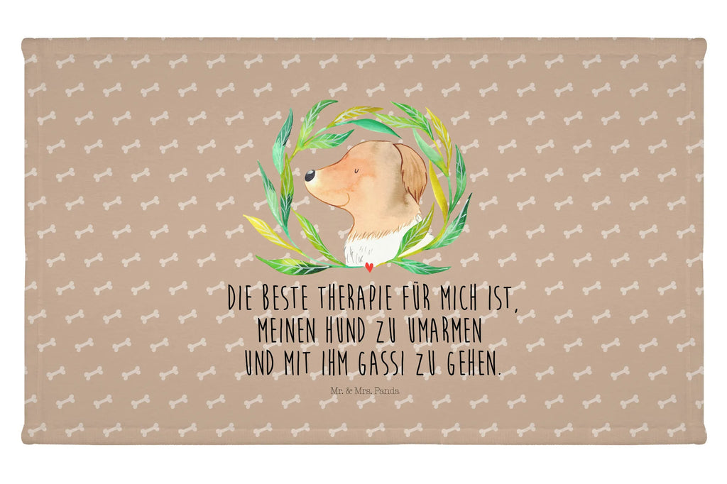 Handtuch Hund Blumen Handtuch, Badehandtuch, Badezimmer, Handtücher, groß, Kinder, Baby, Hund, Hundemotiv, Haustier, Hunderasse, Tierliebhaber, Hundebesitzer, Sprüche, Ranke, Therapie, Selbsttherapie, Hundeliebe, Hundeglück, Hunde