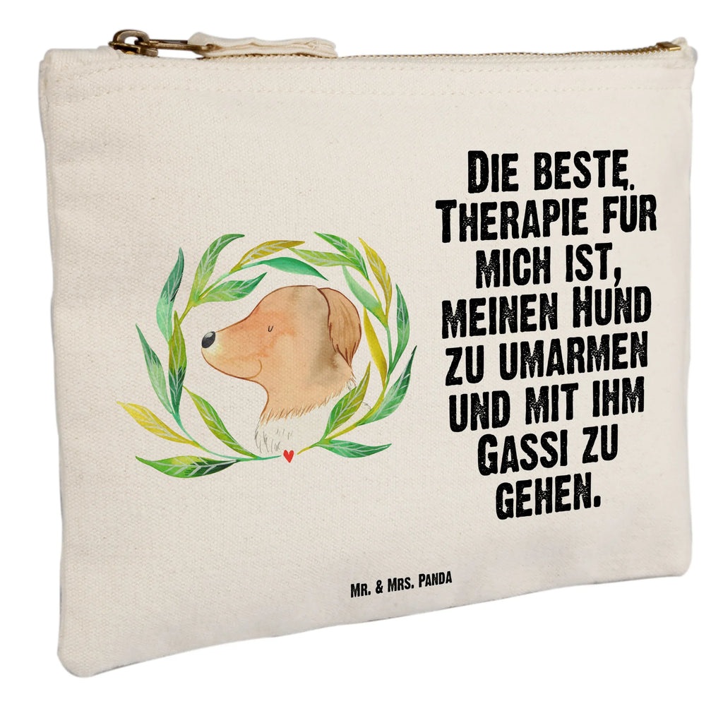 Schminktasche Hund Blumen Schminktasche, Kosmetiktasche, Kosmetikbeutel, Stiftemäppchen, Etui, Federmappe, Makeup, XXL, Schminketui, Kosmetiketui, Schlamperetui, Hund, Hundemotiv, Haustier, Hunderasse, Tierliebhaber, Hundebesitzer, Sprüche, Ranke, Therapie, Selbsttherapie, Hundeliebe, Hundeglück, Hunde