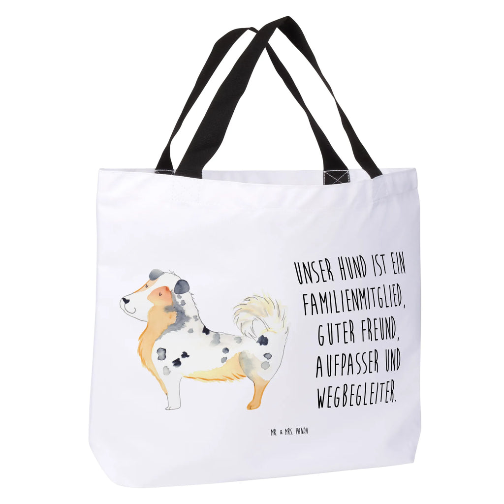 Shopper Hund Australien Shepherd Beutel, Einkaufstasche, Tasche, Strandtasche, Einkaufsbeutel, Shopper, Schultasche, Freizeittasche, Tragebeutel, Schulbeutel, Alltagstasche, Hund, Hundemotiv, Haustier, Hunderasse, Tierliebhaber, Hundebesitzer, Sprüche, Australien Shepherd, Shepherd, Hundeliebe, Familienhund, Spruch