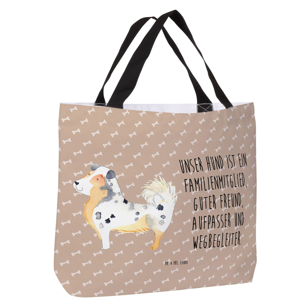 Shopper Hund Australien Shepherd Beutel, Einkaufstasche, Tasche, Strandtasche, Einkaufsbeutel, Shopper, Schultasche, Freizeittasche, Tragebeutel, Schulbeutel, Alltagstasche, Hund, Hundemotiv, Haustier, Hunderasse, Tierliebhaber, Hundebesitzer, Sprüche, Australien Shepherd, Shepherd, Hundeliebe, Familienhund, Spruch