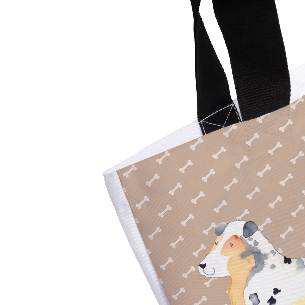 Shopper Hund Australien Shepherd Beutel, Einkaufstasche, Tasche, Strandtasche, Einkaufsbeutel, Shopper, Schultasche, Freizeittasche, Tragebeutel, Schulbeutel, Alltagstasche, Hund, Hundemotiv, Haustier, Hunderasse, Tierliebhaber, Hundebesitzer, Sprüche, Australien Shepherd, Shepherd, Hundeliebe, Familienhund, Spruch