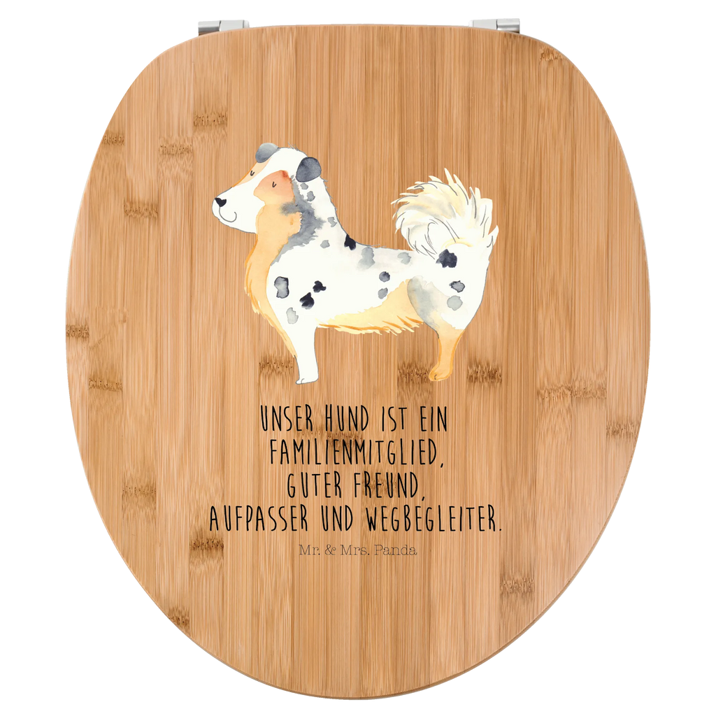 Motiv WC Sitz Hund Australien Shepherd Klobrille, Klodeckel, Toilettendeckel, WC-Sitz, Toilette, Hund, Hundemotiv, Haustier, Hunderasse, Tierliebhaber, Hundebesitzer, Sprüche, Australien Shepherd, Shepherd, Hundeliebe, Familienhund, Spruch