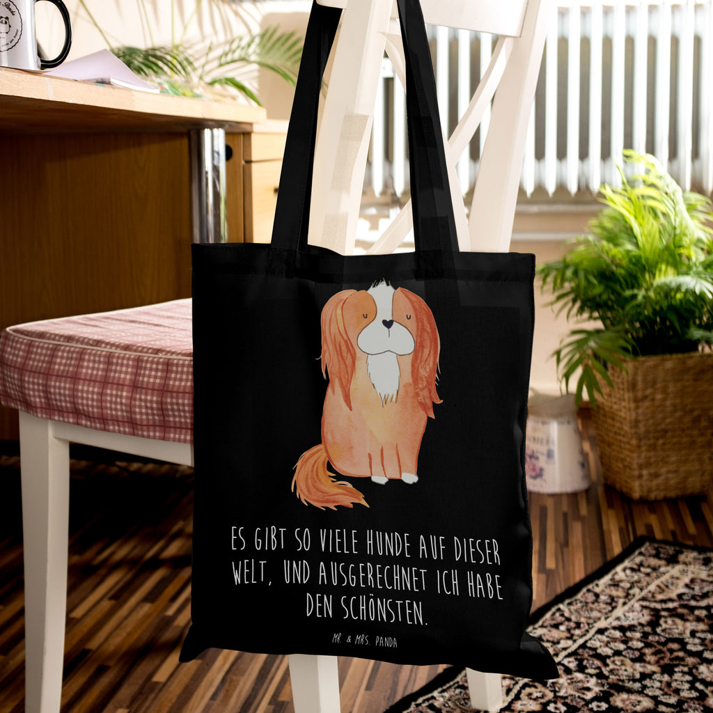 Tragetasche Hund Cavalier King Charles Spaniel Beuteltasche, Beutel, Einkaufstasche, Jutebeutel, Stoffbeutel, Tasche, Shopper, Umhängetasche, Strandtasche, Schultertasche, Stofftasche, Tragetasche, Badetasche, Jutetasche, Einkaufstüte, Laptoptasche, Hund, Hundemotiv, Haustier, Hunderasse, Tierliebhaber, Hundebesitzer, Sprüche, Cavalier King Charles Spaniel, Cockerspaniel, Spaniel, Spruch, schönster Hund