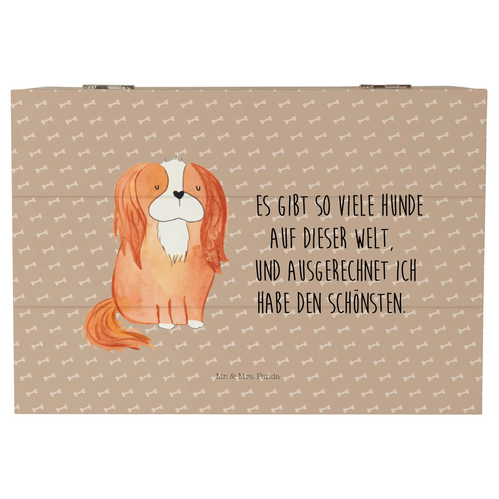 Holzkiste Hund Cavalier King Charles Spaniel Holzkiste, Kiste, Schatzkiste, Truhe, Schatulle, XXL, Erinnerungsbox, Erinnerungskiste, Dekokiste, Aufbewahrungsbox, Geschenkbox, Geschenkdose, Hund, Hundemotiv, Haustier, Hunderasse, Tierliebhaber, Hundebesitzer, Sprüche, Cavalier King Charles Spaniel, Cockerspaniel, Spaniel, Spruch, schönster Hund