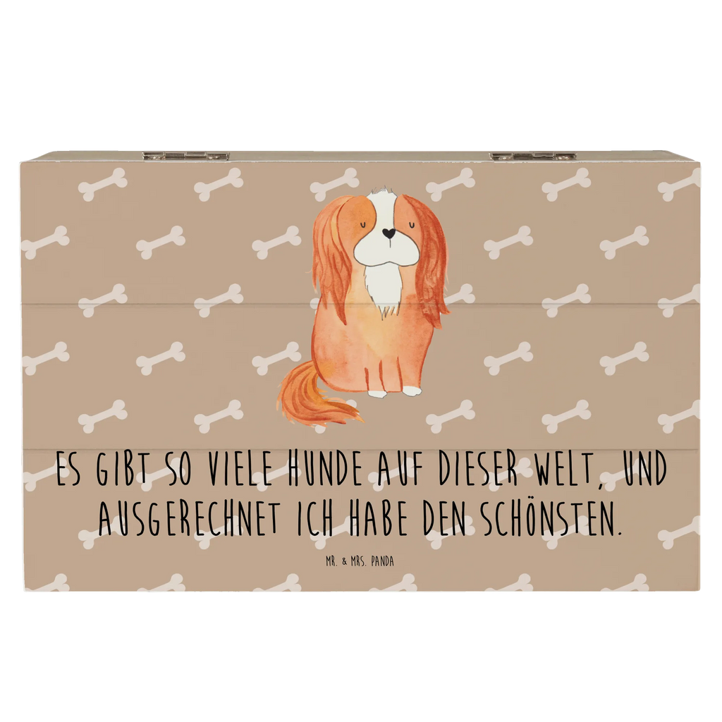 Holzkiste Hund Cavalier King Charles Spaniel Holzkiste, Kiste, Schatzkiste, Truhe, Schatulle, XXL, Erinnerungsbox, Erinnerungskiste, Dekokiste, Aufbewahrungsbox, Geschenkbox, Geschenkdose, Hund, Hundemotiv, Haustier, Hunderasse, Tierliebhaber, Hundebesitzer, Sprüche, Cavalier King Charles Spaniel, Cockerspaniel, Spaniel, Spruch, schönster Hund