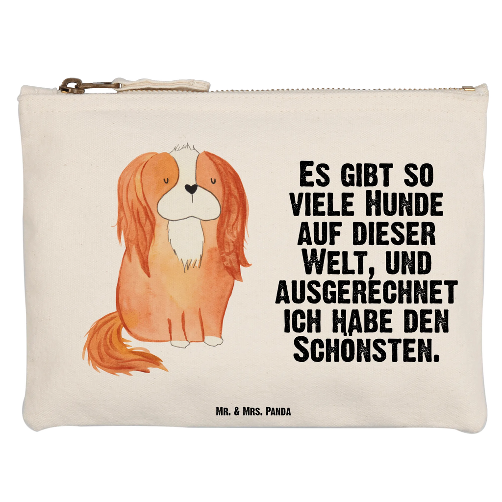 Schminktasche Hund Cavalier King Charles Spaniel Schminktasche, Kosmetiktasche, Kosmetikbeutel, Stiftemäppchen, Etui, Federmappe, Makeup, XXL, Schminketui, Kosmetiketui, Schlamperetui, Hund, Hundemotiv, Haustier, Hunderasse, Tierliebhaber, Hundebesitzer, Sprüche, Cavalier King Charles Spaniel, Cockerspaniel, Spaniel, Spruch, schönster Hund