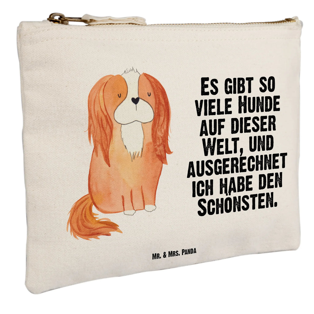 Schminktasche Hund Cavalier King Charles Spaniel Schminktasche, Kosmetiktasche, Kosmetikbeutel, Stiftemäppchen, Etui, Federmappe, Makeup, XXL, Schminketui, Kosmetiketui, Schlamperetui, Hund, Hundemotiv, Haustier, Hunderasse, Tierliebhaber, Hundebesitzer, Sprüche, Cavalier King Charles Spaniel, Cockerspaniel, Spaniel, Spruch, schönster Hund