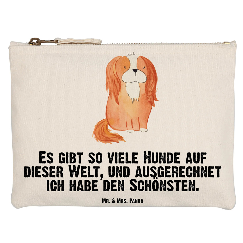 Schminktasche Hund Cavalier King Charles Spaniel Schminktasche, Kosmetiktasche, Kosmetikbeutel, Stiftemäppchen, Etui, Federmappe, Makeup, XXL, Schminketui, Kosmetiketui, Schlamperetui, Hund, Hundemotiv, Haustier, Hunderasse, Tierliebhaber, Hundebesitzer, Sprüche, Cavalier King Charles Spaniel, Cockerspaniel, Spaniel, Spruch, schönster Hund