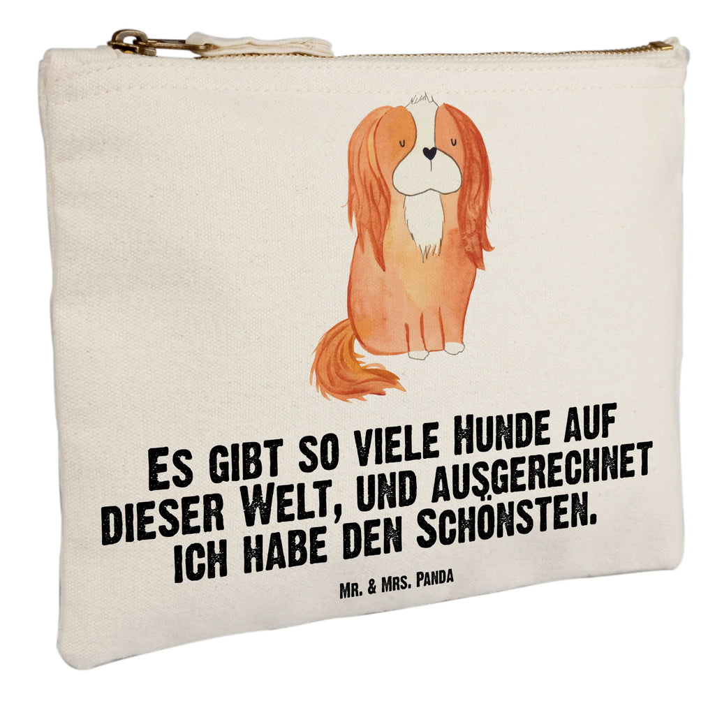 Schminktasche Hund Cavalier King Charles Spaniel Schminktasche, Kosmetiktasche, Kosmetikbeutel, Stiftemäppchen, Etui, Federmappe, Makeup, XXL, Schminketui, Kosmetiketui, Schlamperetui, Hund, Hundemotiv, Haustier, Hunderasse, Tierliebhaber, Hundebesitzer, Sprüche, Cavalier King Charles Spaniel, Cockerspaniel, Spaniel, Spruch, schönster Hund