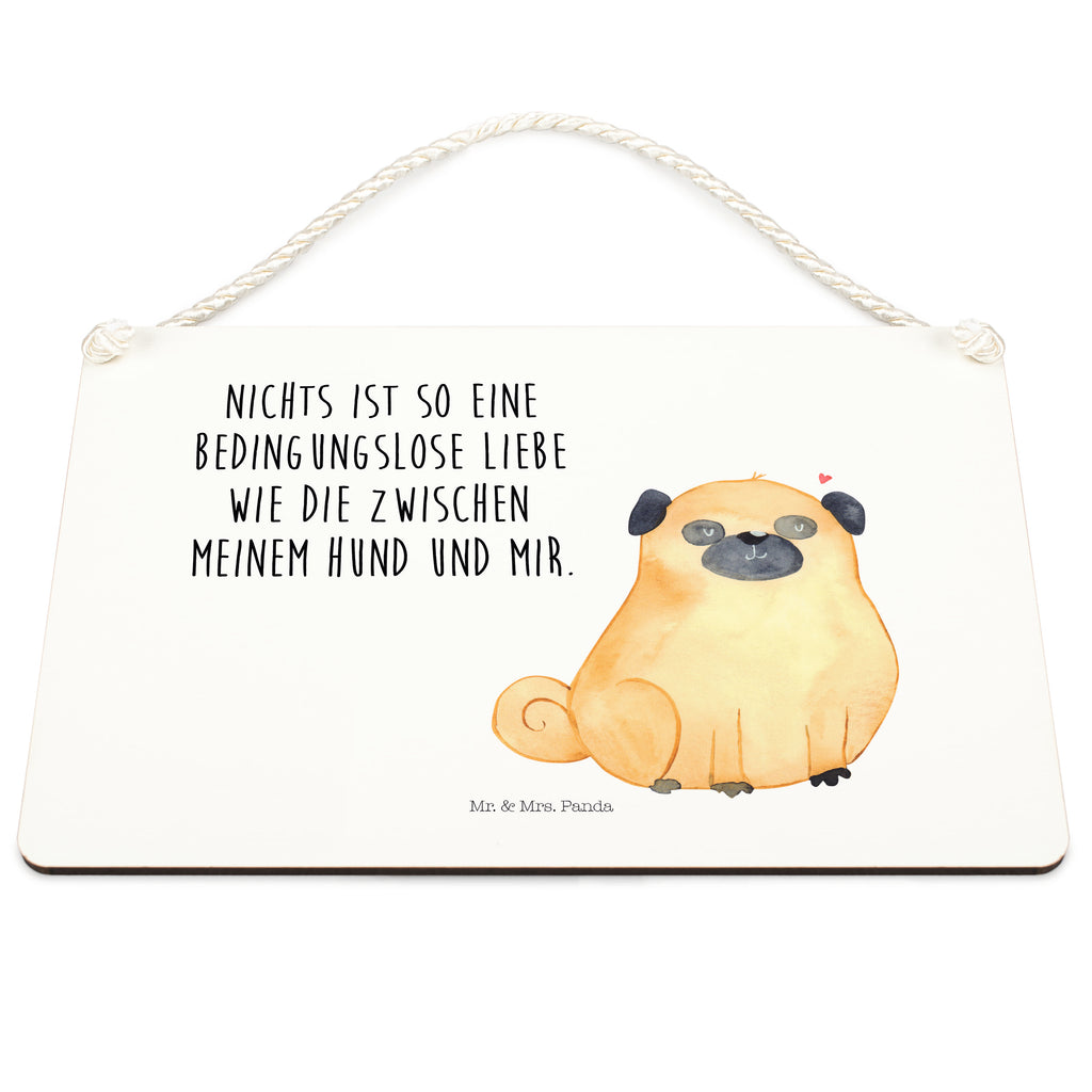 Deko Schild Mops Dekoschild, Deko Schild, Schild, Tür Schild, Türschild, Holzschild, Wandschild, Wanddeko, Hund, Hundemotiv, Haustier, Hunderasse, Tierliebhaber, Hundebesitzer, Sprüche, Mops, Liebe, Hundeliebe