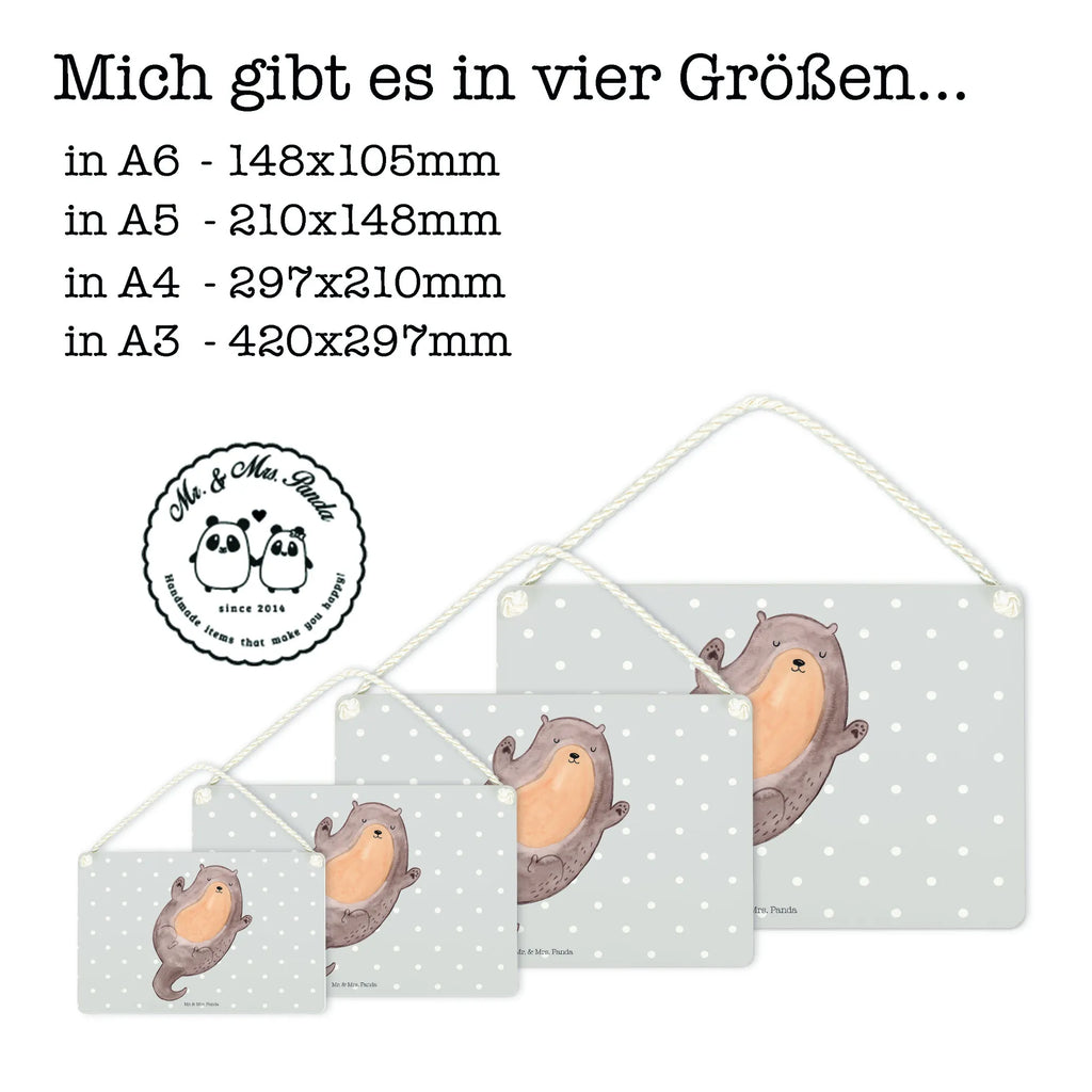 Deko Schild Otter Umarmen Dekoschild, Deko Schild, Schild, Tür Schild, Türschild, Holzschild, Wandschild, Wanddeko, Otter, Fischotter, Seeotter, Otter Seeotter See Otter