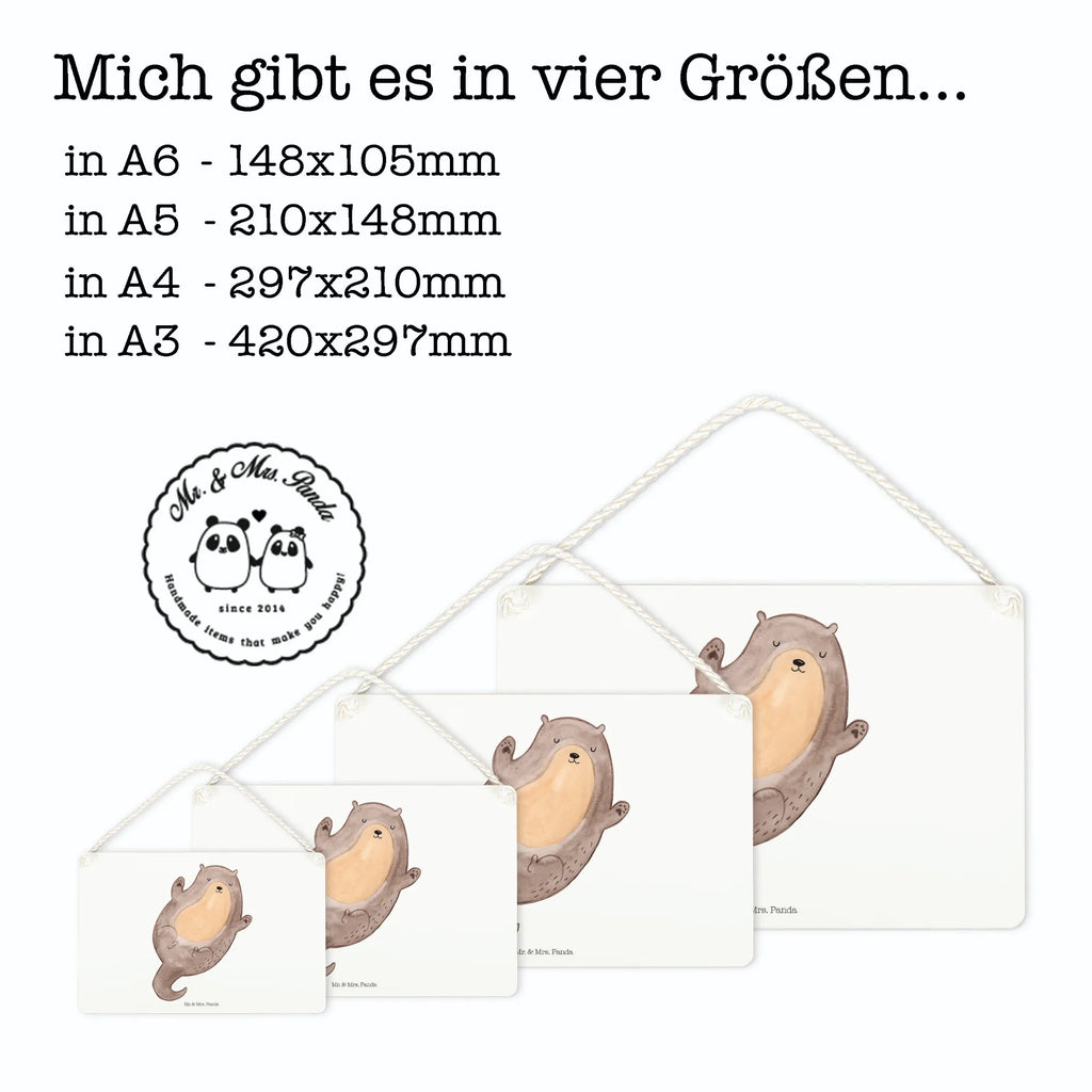 Deko Schild Otter Umarmen Dekoschild, Deko Schild, Schild, Tür Schild, Türschild, Holzschild, Wandschild, Wanddeko, Otter, Fischotter, Seeotter, Otter Seeotter See Otter