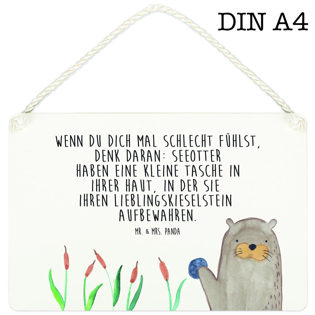 Deko Schild Otter Stein Dekoschild, Deko Schild, Schild, Tür Schild, Türschild, Holzschild, Wandschild, Wanddeko, Otter, Fischotter, Seeotter, Otter Seeotter See Otter