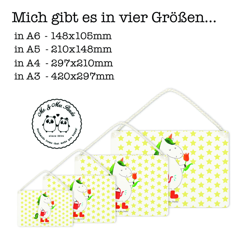 Deko Schild Einhorn Gärtner Dekoschild, Deko Schild, Schild, Tür Schild, Türschild, Holzschild, Wandschild, Wanddeko, Einhorn, Einhörner, Einhorn Deko, Pegasus, Unicorn, Luftballon, Gießkanne, Giesskanne, Lebenslust, Freude, Blume, Freundin, Garten, Stiefel