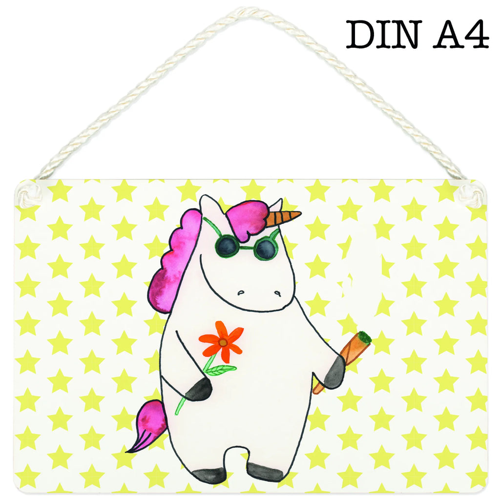 Deko Schild Einhorn Woodstock Dekoschild, Deko Schild, Schild, Tür Schild, Türschild, Holzschild, Wandschild, Wanddeko, Einhorn, Einhörner, Einhorn Deko, Pegasus, Unicorn, Kiffen, Joint, Zigarette, Alkohol, Party, Spaß. lustig, witzig, Woodstock