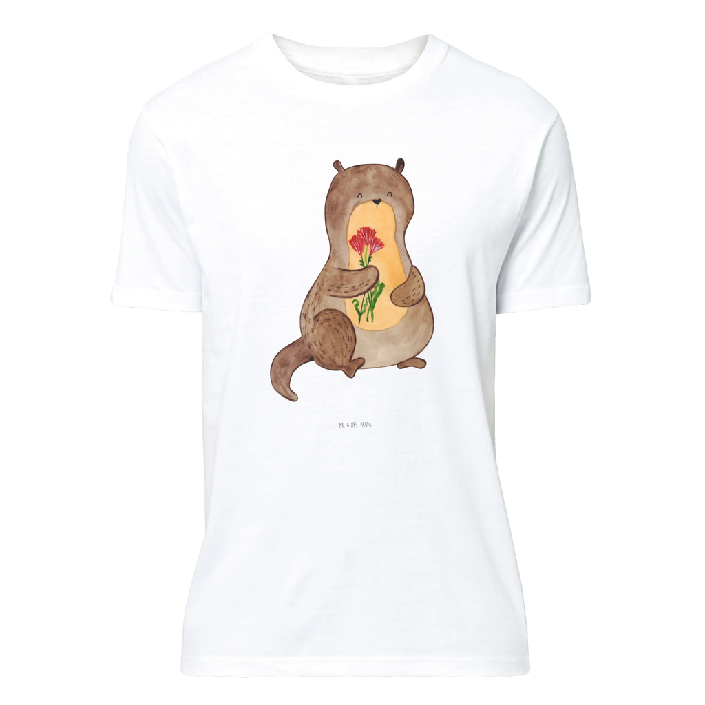 T-Shirt Standard Otter Blumenstrauß T-Shirt, Shirt, Tshirt, Lustiges T-Shirt, T-Shirt mit Spruch, Party, Junggesellenabschied, Jubiläum, Geburstag, Herrn, Damen, Männer, Frauen, Schlafshirt, Nachthemd, Sprüche, Otter, Fischotter, Seeotter, Otter Seeotter See Otter