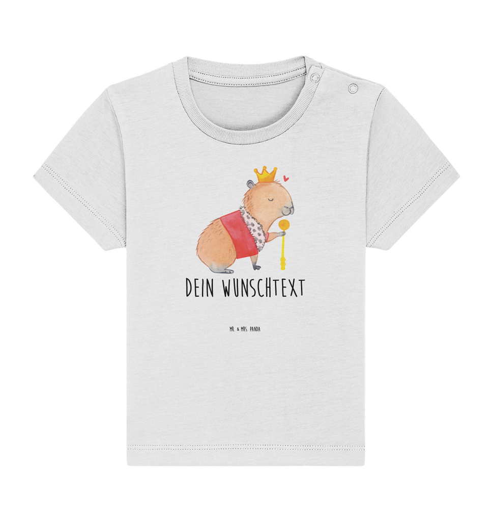 Personalisiertes Baby Shirt Capybara König Personalisiertes Baby T-Shirt, Personalisiertes Jungen Baby T-Shirt, Personalisiertes Mädchen Baby T-Shirt, Personalisiertes Shirt, Tiermotive, Gute Laune, lustige Sprüche, Tiere, Capybara, König