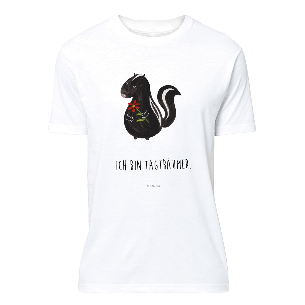 T-Shirt Standard Stinktier Blume T-Shirt, Shirt, Tshirt, Lustiges T-Shirt, T-Shirt mit Spruch, Party, Junggesellenabschied, Jubiläum, Geburstag, Herrn, Damen, Männer, Frauen, Schlafshirt, Nachthemd, Sprüche, Stinktier, Skunk, Wildtier, Raubtier, Stinker, Stinki, Tagträumer, verträumt, Dreams, Träume