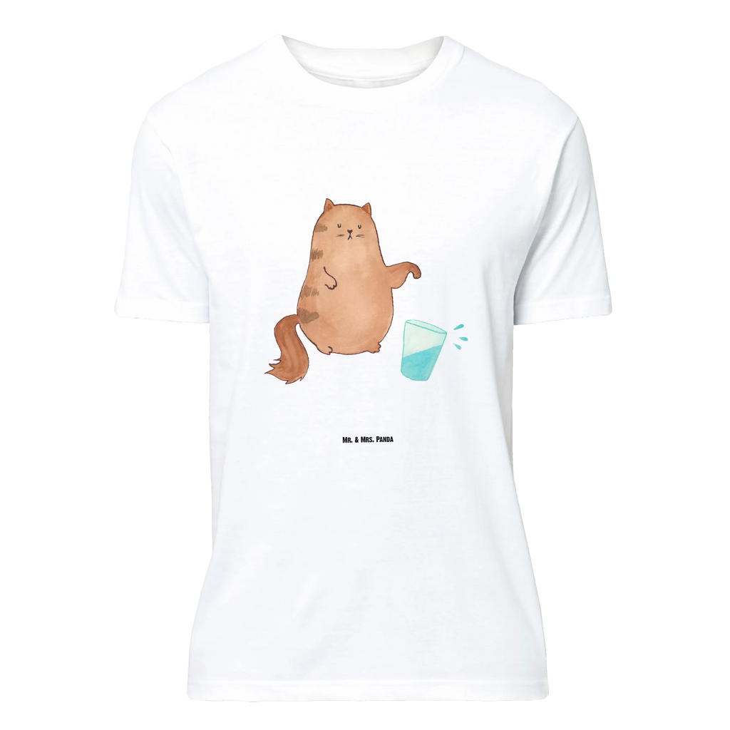 T-Shirt Standard Katze Wasserglas T-Shirt, Shirt, Tshirt, Lustiges T-Shirt, T-Shirt mit Spruch, Party, Junggesellenabschied, Jubiläum, Geburstag, Herrn, Damen, Männer, Frauen, Schlafshirt, Nachthemd, Sprüche, Katze, Katzenmotiv, Katzenfan, Katzendeko, Katzenfreund, Katzenliebhaber, Katzenprodukte, Katzenartikel, Katzenaccessoires, Katzensouvenirs, Katzenliebhaberprodukte, Katzenmotive, Katzen, Kater, Mietze, Cat, Cats, Katzenhalter, Katzenbesitzerin, Haustier, Wasser, Glas