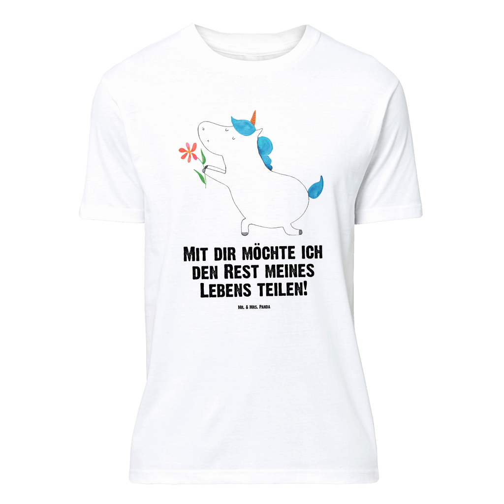 T-Shirt Standard Einhorn Blume T-Shirt, Shirt, Tshirt, Lustiges T-Shirt, T-Shirt mit Spruch, Party, Junggesellenabschied, Jubiläum, Geburstag, Herrn, Damen, Männer, Frauen, Schlafshirt, Nachthemd, Sprüche, Einhorn, Einhörner, Einhorn Deko, Pegasus, Unicorn, Liebe, Liebesbeweis, Antrag, Heiratsantrag, Verlobung, Ehepaar, Pärchen, Partner, Freund, Freundin, Ehe, heiraten