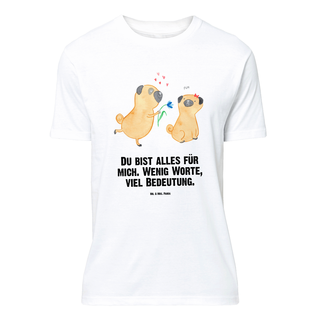 T-Shirt Standard Mops Verliebt T-Shirt, Shirt, Tshirt, Lustiges T-Shirt, T-Shirt mit Spruch, Party, Junggesellenabschied, Jubiläum, Geburstag, Herrn, Damen, Männer, Frauen, Schlafshirt, Nachthemd, Sprüche, Hund, Hundemotiv, Haustier, Hunderasse, Tierliebhaber, Hundebesitzer, Mops, Möpse, Hundeliebe, verliebt, Liebe, Liebesspruch. Verlobt, Geschenk Freund, Partner