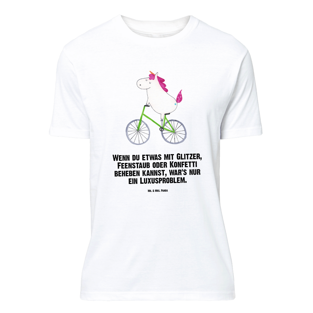 T-Shirt Standard Einhorn Radfahrer T-Shirt, Shirt, Tshirt, Lustiges T-Shirt, T-Shirt mit Spruch, Party, Junggesellenabschied, Jubiläum, Geburstag, Herrn, Damen, Männer, Frauen, Schlafshirt, Nachthemd, Sprüche, Einhorn, Einhörner, Einhorn Deko, Pegasus, Unicorn, Radfahren, Radfahrer, Rad, Bike, Feenstaub, Konfetti, Luxusproblem, Kummer, Liebeskummer