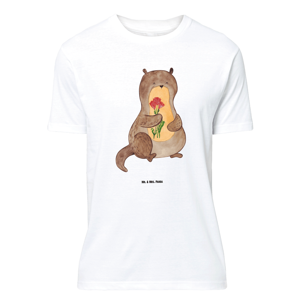 T-Shirt Standard Otter Blumenstrauß T-Shirt, Shirt, Tshirt, Lustiges T-Shirt, T-Shirt mit Spruch, Party, Junggesellenabschied, Jubiläum, Geburstag, Herrn, Damen, Männer, Frauen, Schlafshirt, Nachthemd, Sprüche, Otter, Fischotter, Seeotter, Otter Seeotter See Otter