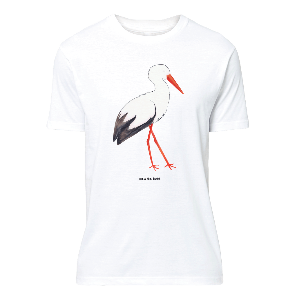 T-Shirt Standard Storch T-Shirt, Shirt, Tshirt, Lustiges T-Shirt, T-Shirt mit Spruch, Party, Junggesellenabschied, Jubiläum, Geburstag, Herrn, Damen, Männer, Frauen, Schlafshirt, Nachthemd, Sprüche, Tiermotive, Gute Laune, lustige Sprüche, Tiere, Storch, Störche, Schwangerschaft, Geburt, Mutter, Mütter, Mutter werden, Schwanger, Babybauch, Baby