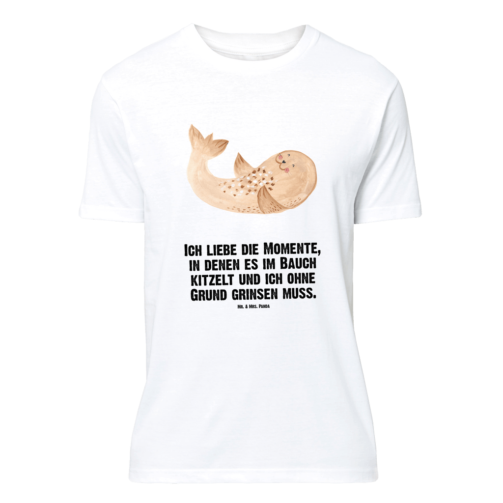 T-Shirt Standard Robbe Liegen T-Shirt, Shirt, Tshirt, Lustiges T-Shirt, T-Shirt mit Spruch, Party, Junggesellenabschied, Jubiläum, Geburstag, Herrn, Damen, Männer, Frauen, Schlafshirt, Nachthemd, Sprüche, Tiermotive, Gute Laune, lustige Sprüche, Tiere, Robbe, Robben, Seehund, Strand, Meerestier, Ostsee, Nordsee, Lachen, Freude