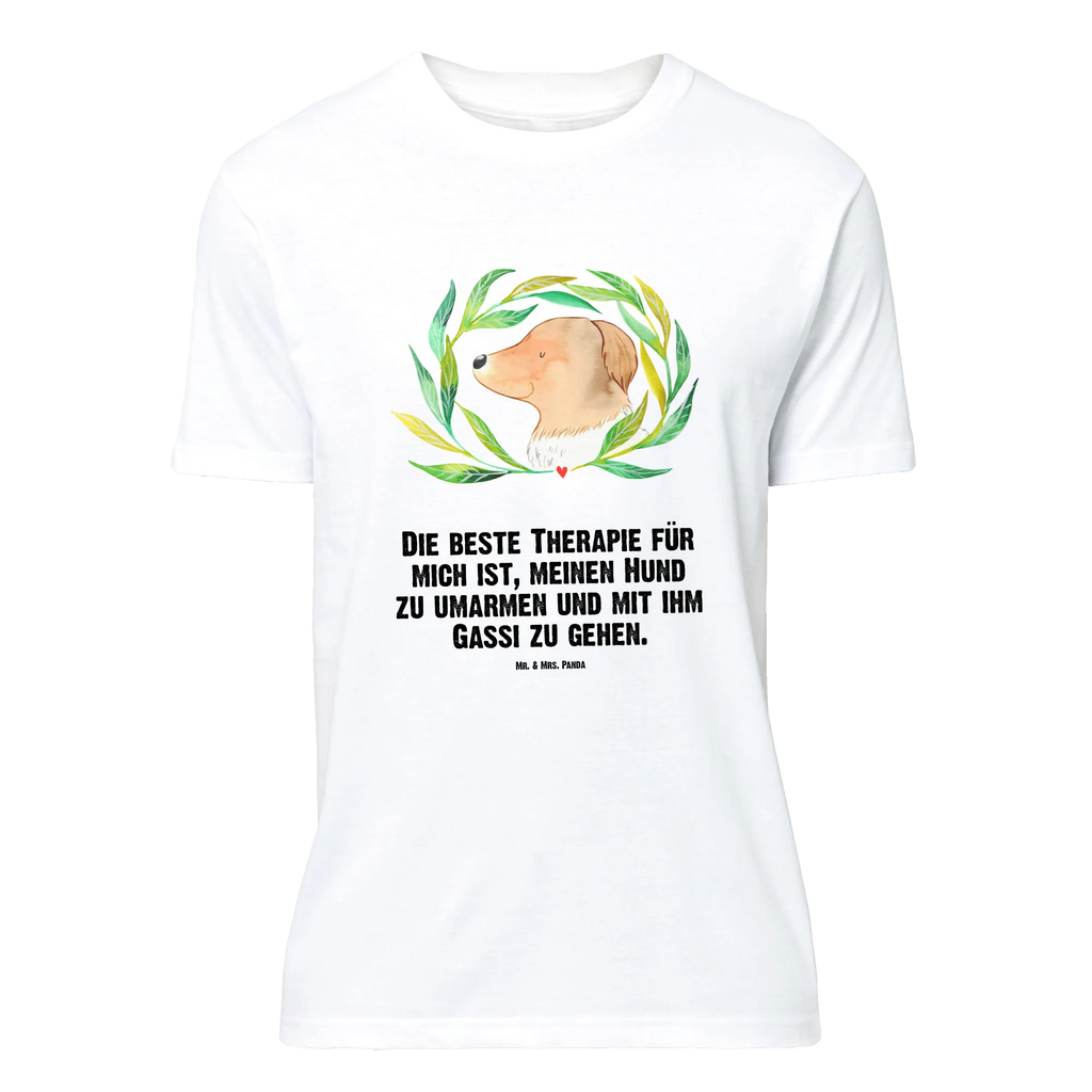 T-Shirt Standard Hund Blumen T-Shirt, Shirt, Tshirt, Lustiges T-Shirt, T-Shirt mit Spruch, Party, Junggesellenabschied, Jubiläum, Geburstag, Herrn, Damen, Männer, Frauen, Schlafshirt, Nachthemd, Sprüche, Hund, Hundemotiv, Haustier, Hunderasse, Tierliebhaber, Hundebesitzer, Ranke, Therapie, Selbsttherapie, Hundeliebe, Hundeglück, Hunde