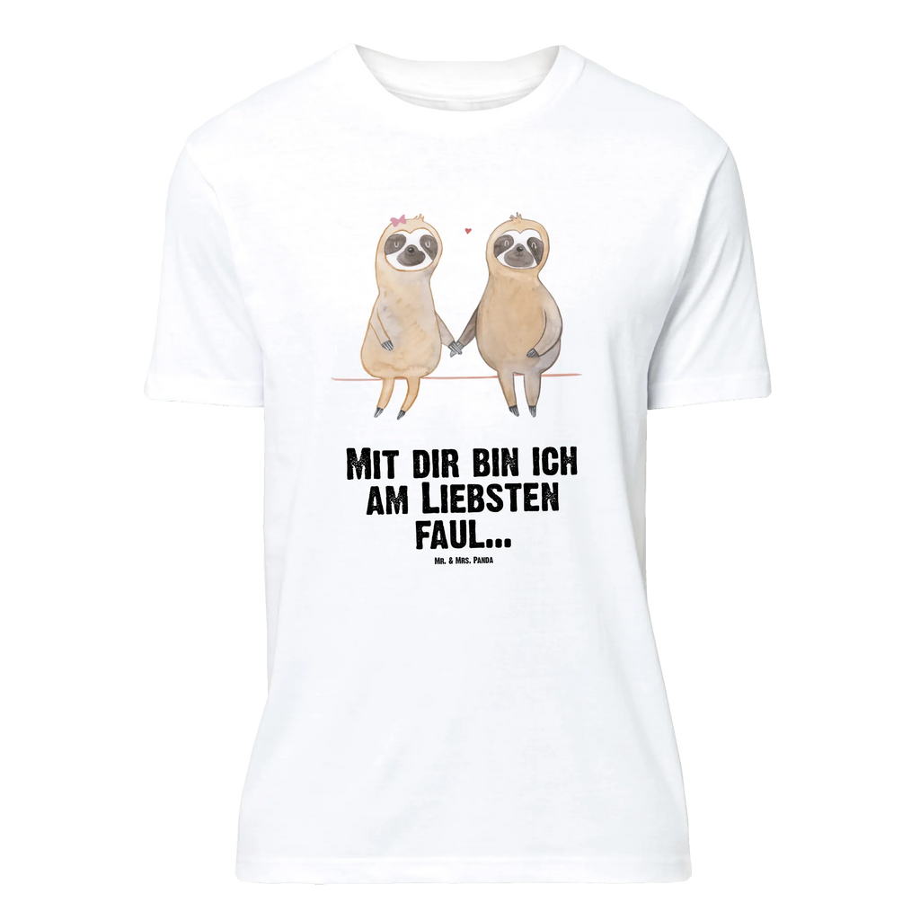 T-Shirt Standard Faultier Pärchen T-Shirt, Shirt, Tshirt, Lustiges T-Shirt, T-Shirt mit Spruch, Party, Junggesellenabschied, Jubiläum, Geburstag, Herrn, Damen, Männer, Frauen, Schlafshirt, Nachthemd, Sprüche, Faultier, Faultier Geschenk, Faultier Deko, Faultiere, faul, Lieblingstier, Liebe, Liebespaar, Faultierliebe, Faultierpärchen, verliebt, verlobt, gemeinsam, relaxen, Pärchen, Beziehung, Langsamkeit