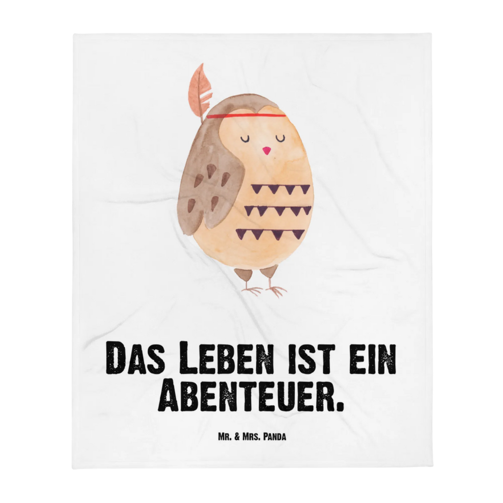 Babydecke Eule Federschmuck Babydecke, Babygeschenk, Geschenk Geburt, Babyecke Kuscheldecke, Krabbeldecke, Eule, Eule Deko, Owl, Das Leben ist ein Abenteuer, Reisespruch, Federschmuck, Dekoration