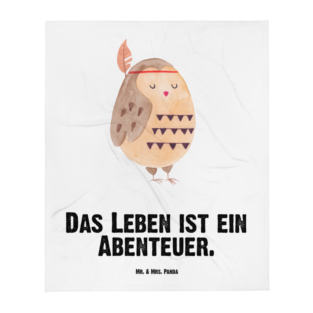 Babydecke Eule Federschmuck Babydecke, Babygeschenk, Geschenk Geburt, Babyecke Kuscheldecke, Krabbeldecke, Eule, Eule Deko, Owl, Das Leben ist ein Abenteuer, Reisespruch, Federschmuck, Dekoration