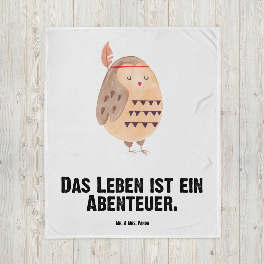 Babydecke Eule Federschmuck Babydecke, Babygeschenk, Geschenk Geburt, Babyecke Kuscheldecke, Krabbeldecke, Eule, Eule Deko, Owl, Das Leben ist ein Abenteuer, Reisespruch, Federschmuck, Dekoration