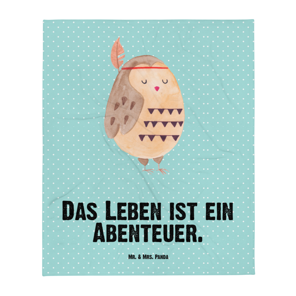 Babydecke Eule Federschmuck Babydecke, Babygeschenk, Geschenk Geburt, Babyecke Kuscheldecke, Krabbeldecke, Eule, Eule Deko, Owl, Das Leben ist ein Abenteuer, Reisespruch, Federschmuck, Dekoration