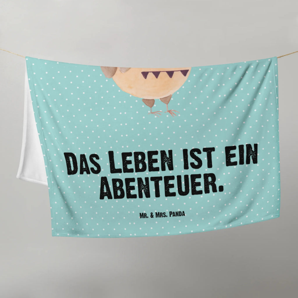 Babydecke Eule Federschmuck Babydecke, Babygeschenk, Geschenk Geburt, Babyecke Kuscheldecke, Krabbeldecke, Eule, Eule Deko, Owl, Das Leben ist ein Abenteuer, Reisespruch, Federschmuck, Dekoration