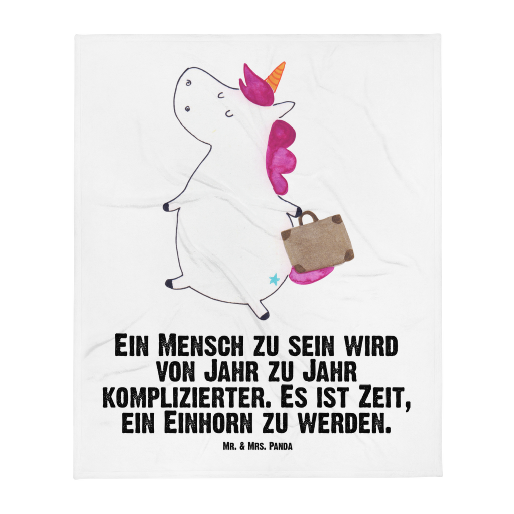 Babydecke Einhorn Koffer Babydecke, Babygeschenk, Geschenk Geburt, Babyecke Kuscheldecke, Krabbeldecke, Einhorn, Einhörner, Einhorn Deko, Pegasus, Unicorn, unicorn, Koffer, Verreisen, Reise, Gepäck, Abenteuer, Erwachsen, Kind, albern, Spaß, lustig, witzig