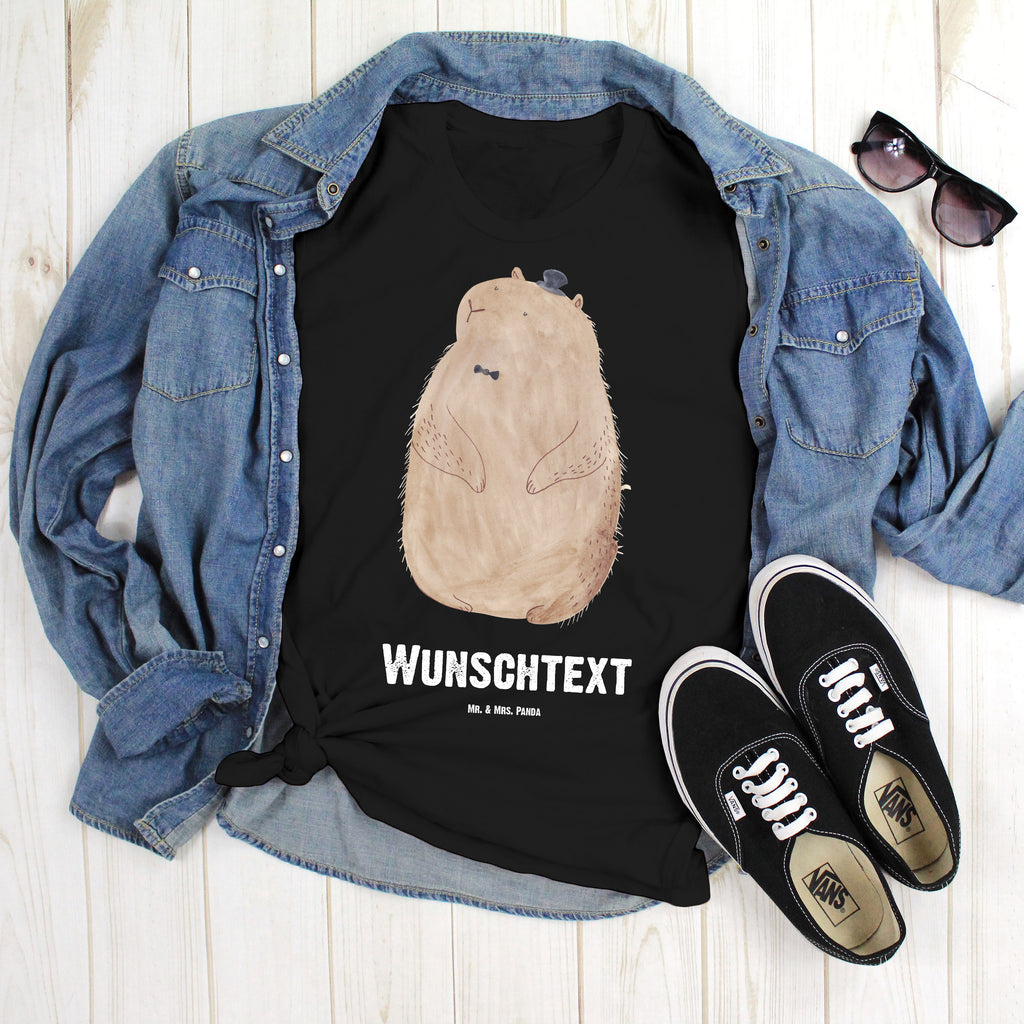 Personalisiertes T-Shirt Murmeltier T-Shirt Personalisiert, T-Shirt mit Namen, T-Shirt mit Aufruck, Männer, Frauen, Wunschtext, Bedrucken, Tiermotive, Gute Laune, lustige Sprüche, Tiere, Murmeltier, Knigge, Fröhlichkeit, Freundlichkeit, Respekt, Anstand