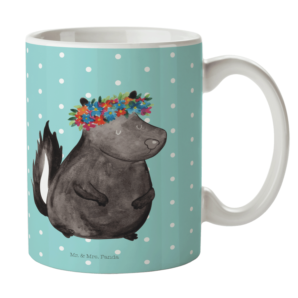 Tasse Stinktier Mädchen Tasse, Kaffeetasse, Teetasse, Becher, Kaffeebecher, Teebecher, Keramiktasse, Porzellantasse, Büro Tasse, Geschenk Tasse, Tasse Sprüche, Tasse Motive, Kaffeetassen, Tasse bedrucken, Designer Tasse, Cappuccino Tassen, Schöne Teetassen, Stinktier, Skunk, Wildtier, Raubtier, Stinker, Stinki, Yoga, Namaste, Lebe, Liebe, Lache