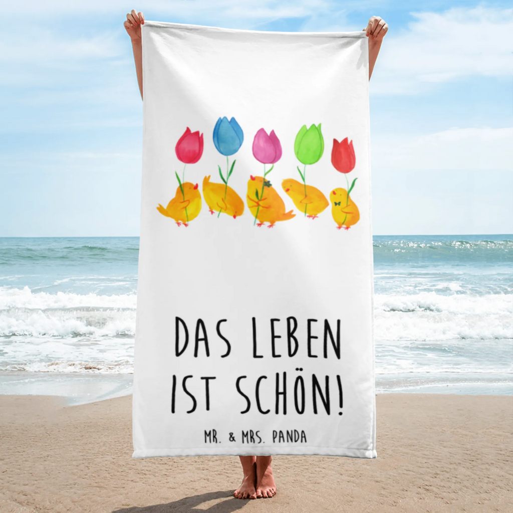 XL Badehandtuch Küken Parade Handtuch, Badetuch, Duschtuch, Strandtuch, Saunatuch, Ostern, Osterhase, Ostergeschenke, Osternest, Osterdeko, Geschenke zu Ostern, Ostern Geschenk, Ostergeschenke Kinder, Ostern Kinder, Küken, Parade, Tulpen, Frohe Ostern, Ostergrüße, Blumen