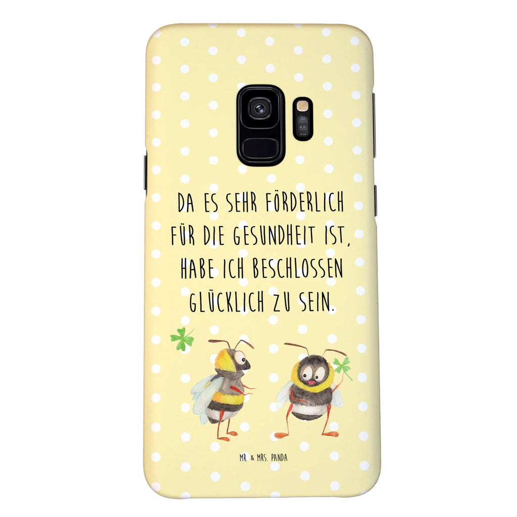 Handyhülle Hummeln Kleeblatt Handyhülle, Handycover, Cover, Handy, Hülle, Iphone 10, Iphone X, Tiermotive, Gute Laune, lustige Sprüche, Tiere, Hummel, Biene, Spruch positiv, Biene Deko, Spruch schön, glücklich sein, glücklich werden, Spruch fröhlich