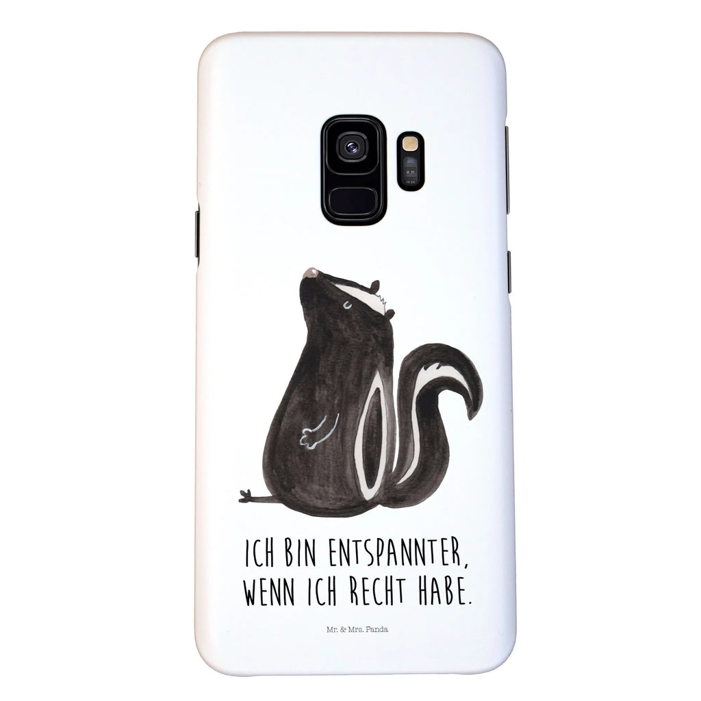 Handyhülle Stinktier Sitzen Handyhülle, Handycover, Cover, Handy, Hülle, Iphone 10, Iphone X, Stinktier, Skunk, Wildtier, Raubtier, Stinker, Stinki, Spruch, Büro, Recht, Besserwisser