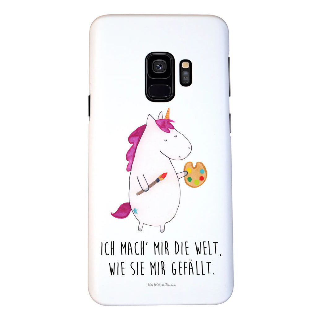 Handyhülle Einhorn Künstler Handyhülle, Handycover, Cover, Handy, Hülle, Iphone 10, Iphone X, Einhorn, Einhörner, Einhorn Deko, Pegasus, Unicorn, Englisch, Künstler, Artist, Malen, Zeichnen, Welt, Farbe, Stift, Pinsel, Geschenk, Maler