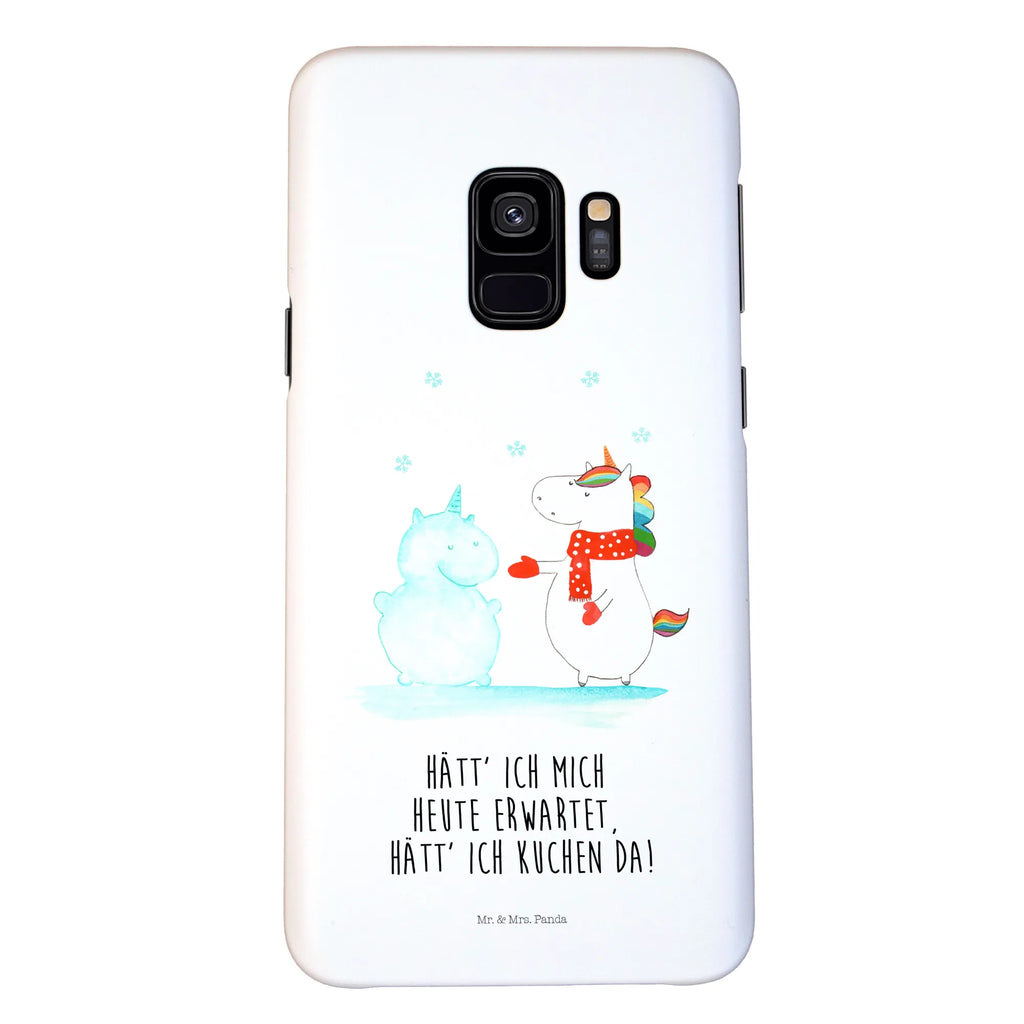 Handyhülle Einhorn Schneemann Handyhülle, Handycover, Cover, Handy, Hülle, Iphone 10, Iphone X, Einhorn, Einhörner, Einhorn Deko, Unicorn, Schneemann, Winter, Schnee, Kuchen, Weihnachten, kalt, Mütze, Handschuhe, X-Mas