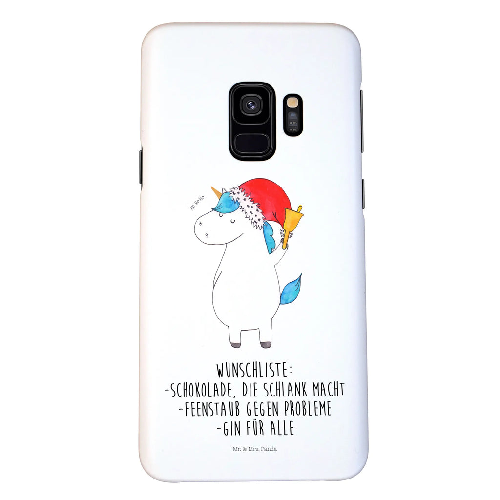 Handyhülle Einhorn Weihnachtsmann Handyhülle, Handycover, Cover, Handy, Hülle, Iphone 10, Iphone X, Einhorn, Einhörner, Einhorn Deko, Pegasus, Unicorn, Gin, Schokolade, Schoki, Weihnachten, Weihnachtsmann, Nikolaus, Wunschzettel, Wunschliste, Feenstaub